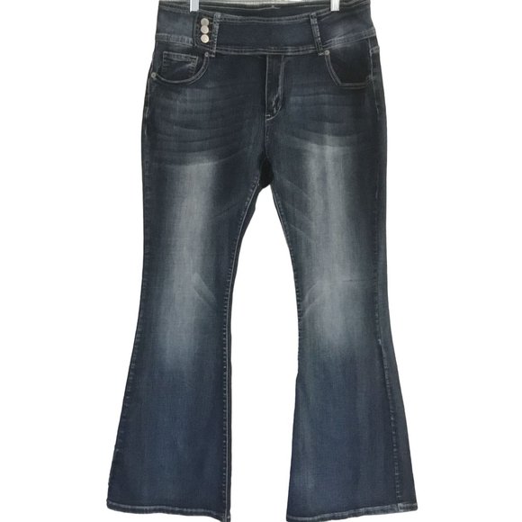 JEANS Mid Wash Boot Cut Slight Stretch Jeans - Picture 1 of 10
